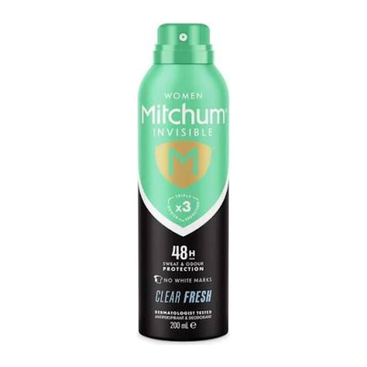 Mitchum Women Invisible 48HR Clear Fresh Antiperspirant & Deodorant Spray 200ml