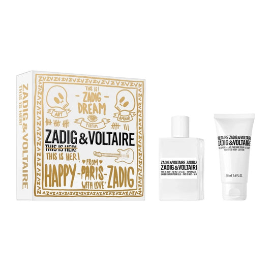 Zadig & Voltaire This is Her Gift Set 50ml EDP + 50ml Body Lotion