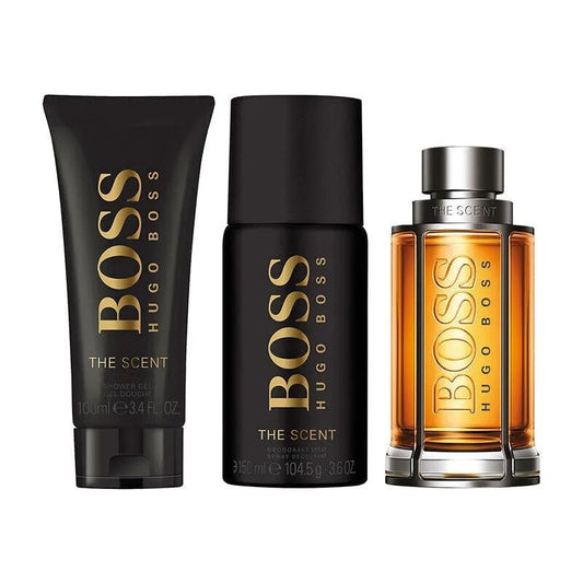 Hugo Boss Boss The Scent Gift Set 100ml EDT - 100ml Shower Gel - 150ml Deodorant Spray