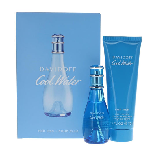 Davidoff Cool Water Woman Gift Set 30ml EDT - 75ml Body Lotion