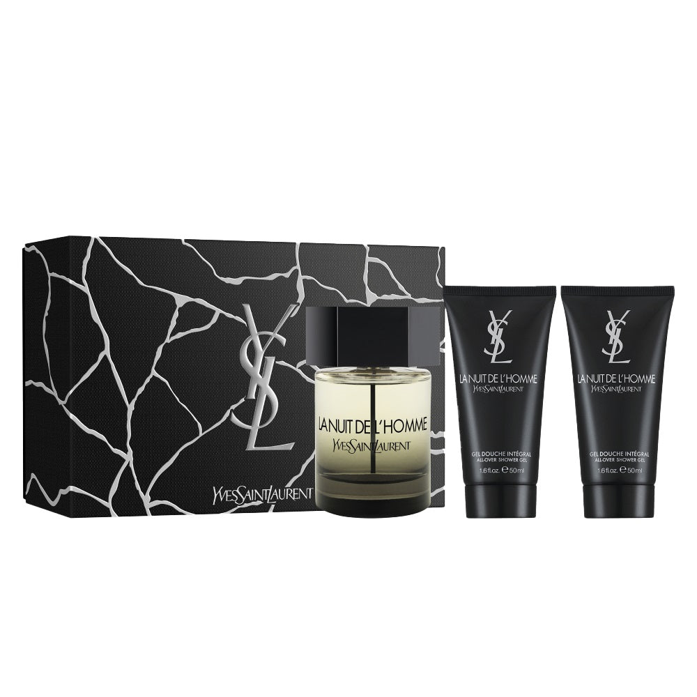 Yves Saint Laurent La Nuit de L'Homme Gift Set 100ml EDT - 2 x 50ml Shower Gel